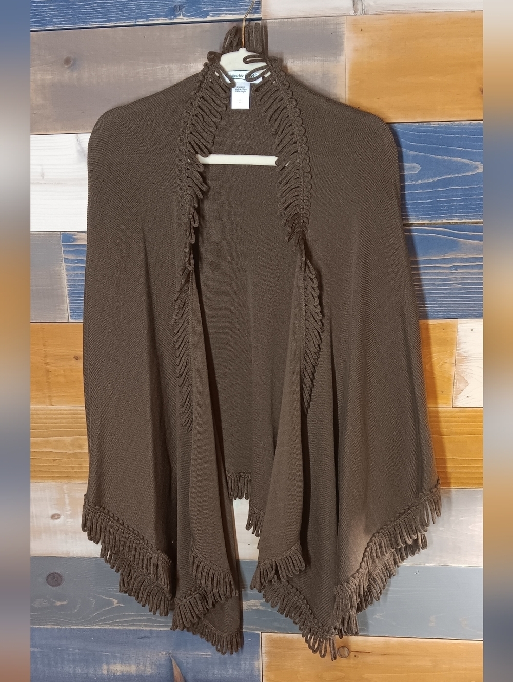 Coldwater Creek Tasseled Cape Brown OS